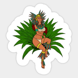 Aztec Earth Goddess - Mayahuel Sticker